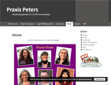 Tablet Screenshot of praxis-peters.de